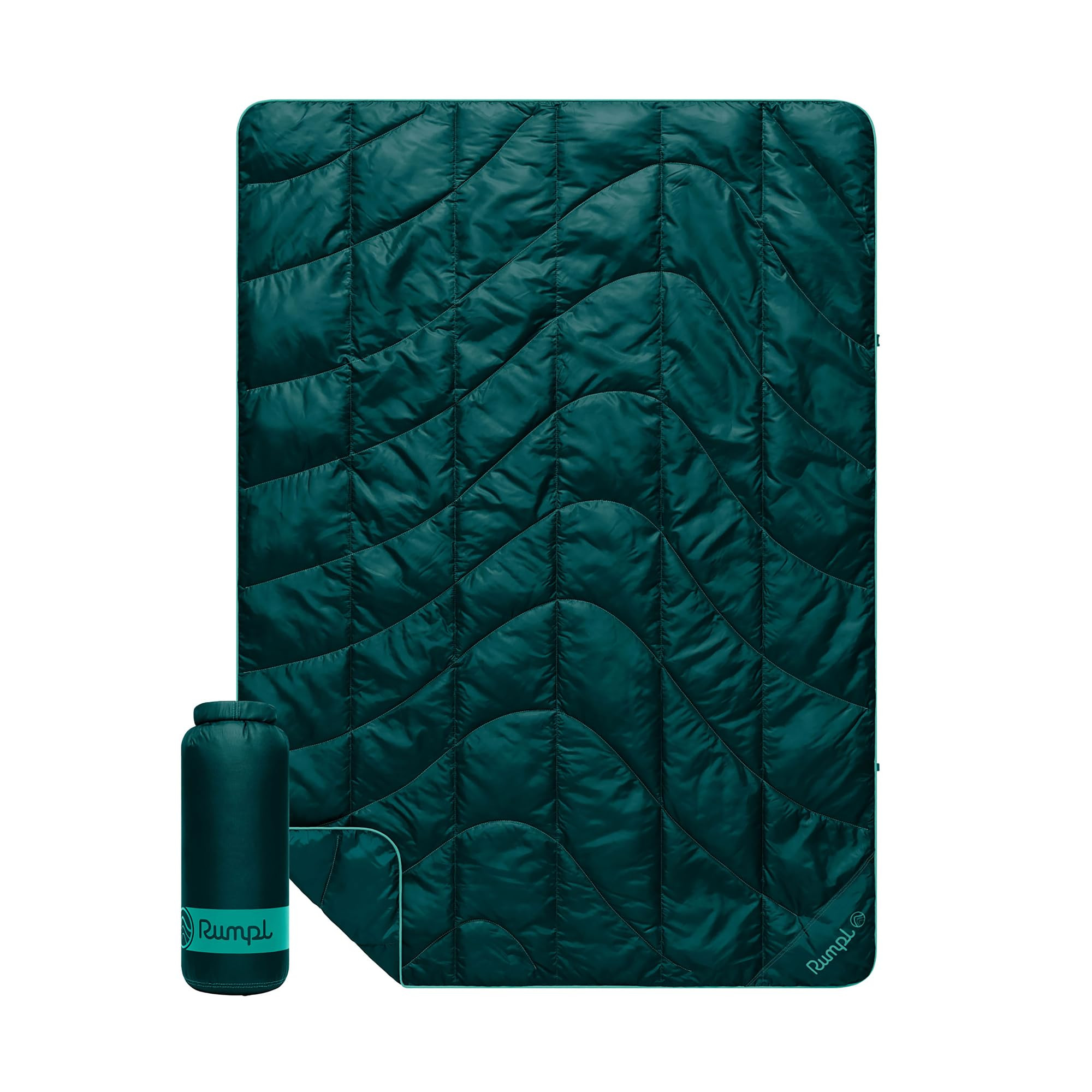Rumpl Travel Puffy Blanket, Ultra-Packable Travel-Size Warmth and Comfort, Sea Moss | Amazon (US)