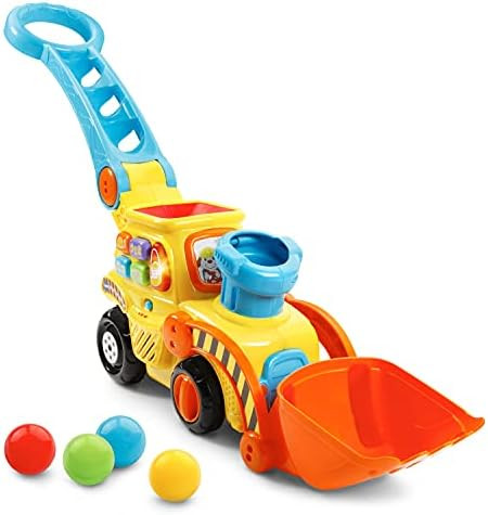 VTech Pop-a-Balls Push & Pop Bulldozer,Yellow | Amazon (US)