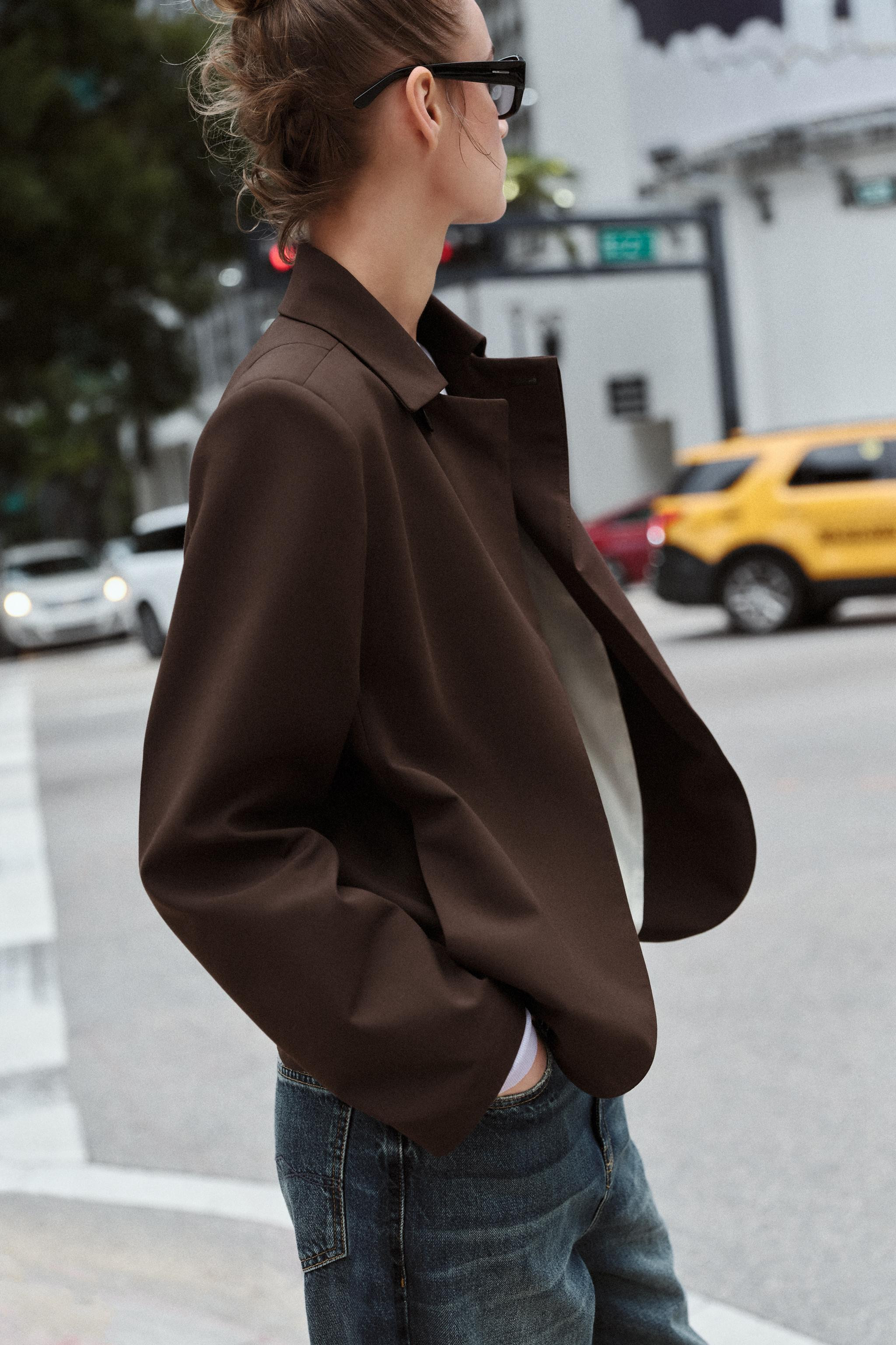 DOUBLE-BREASTED LAPEL COLLAR BLAZER | Zara UK
