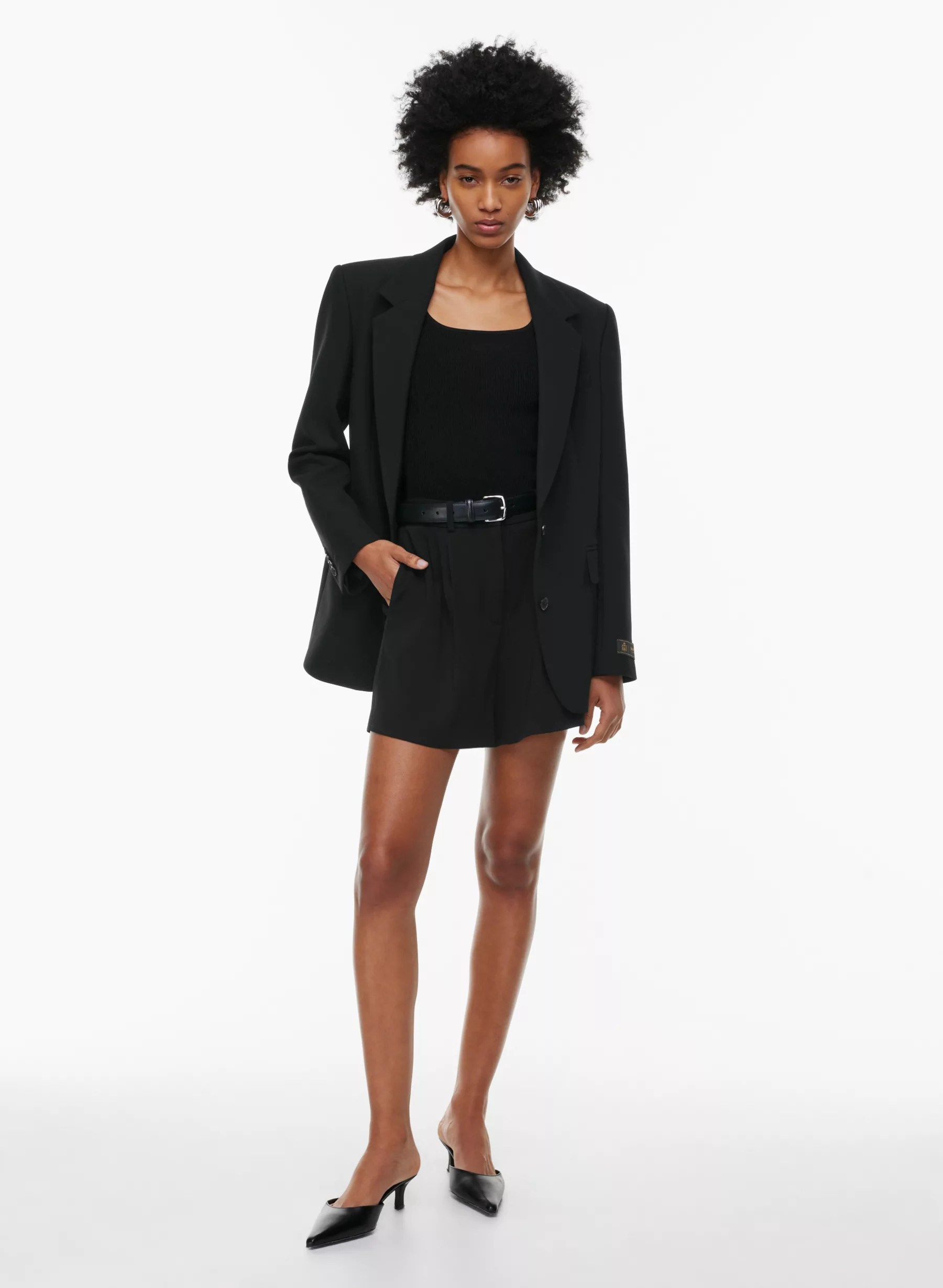 PLEATED MID-THIGH SHORT | Aritzia