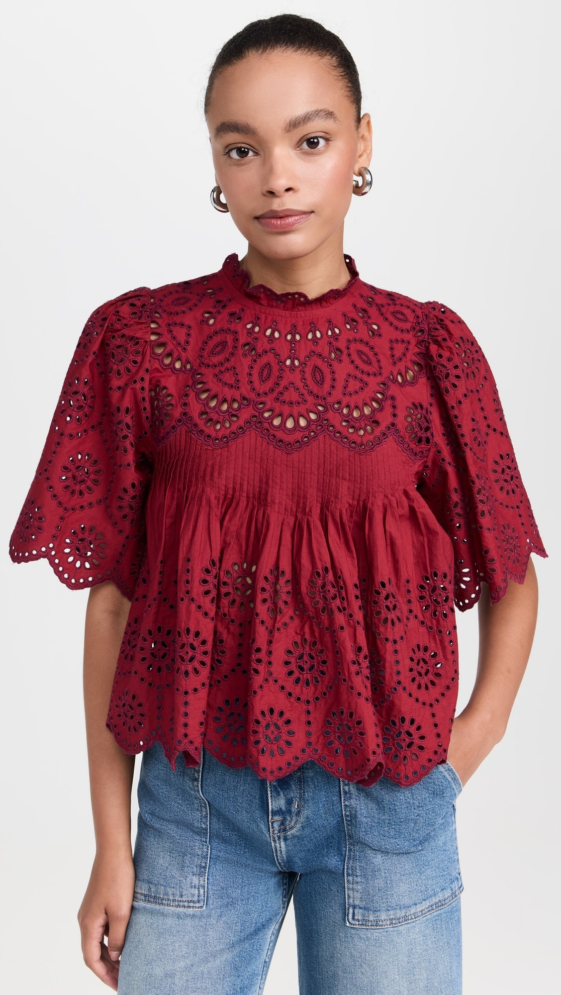 Sea Lainey Embroidery Short Sleeve Top | Shopbop | Shopbop