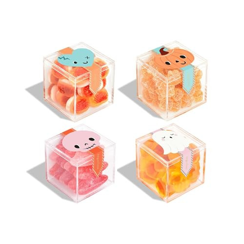 Sugarfina Trick or Treaters Party Pack Small Candy Cube, Pack of 4 | Halloween | Gummy | Zombie Brains, Super Sour Stars, Spooky Ghosts, Skeleton Kisses | Amazon (US)