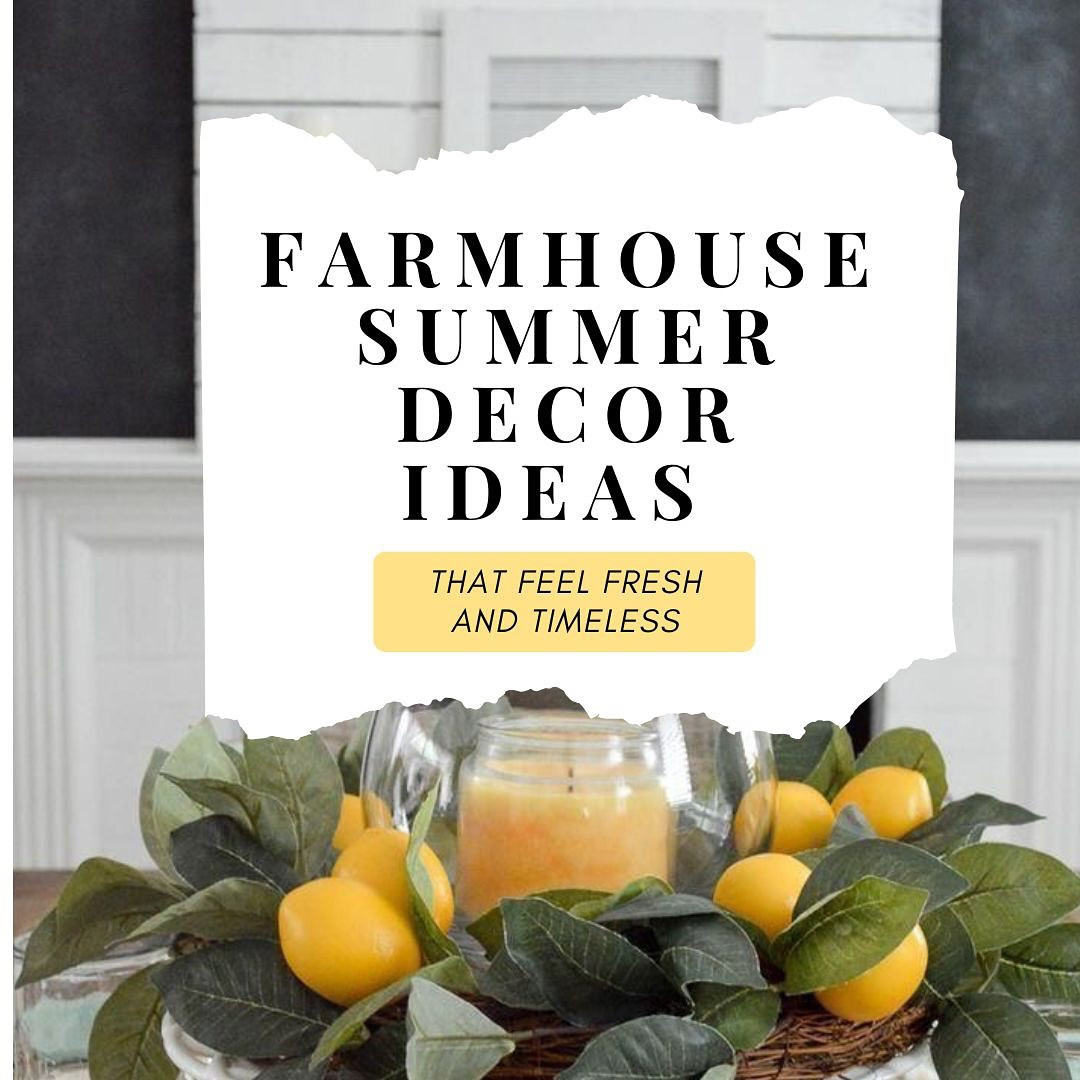 Comment SUMMER to get all the cozy details! ☀️
Bring the charm of summer into your home with farmhouse decor that feels both fresh and timeless. 🍋🌿 From breezy whites to rustic textures and soft natural tones, these ideas will turn your space into a peaceful countryside escape.

Which one’s your favorite? 💛👇
#farmhouse #summer #summervibes☀️ #summeriscoming #homedecor #CozyVibes #lemon #decor #ideas #easy #cozy #cute #lemonlove #great