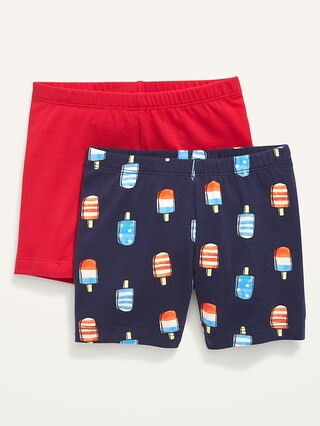 2-Pack Jersey Biker Shorts for Toddler Girls | Old Navy (US)