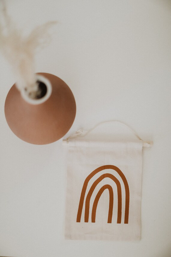 RUST RAINBOW x Banner x Kids Room Decor x Kids Banner x Modern | Etsy | Etsy (US)
