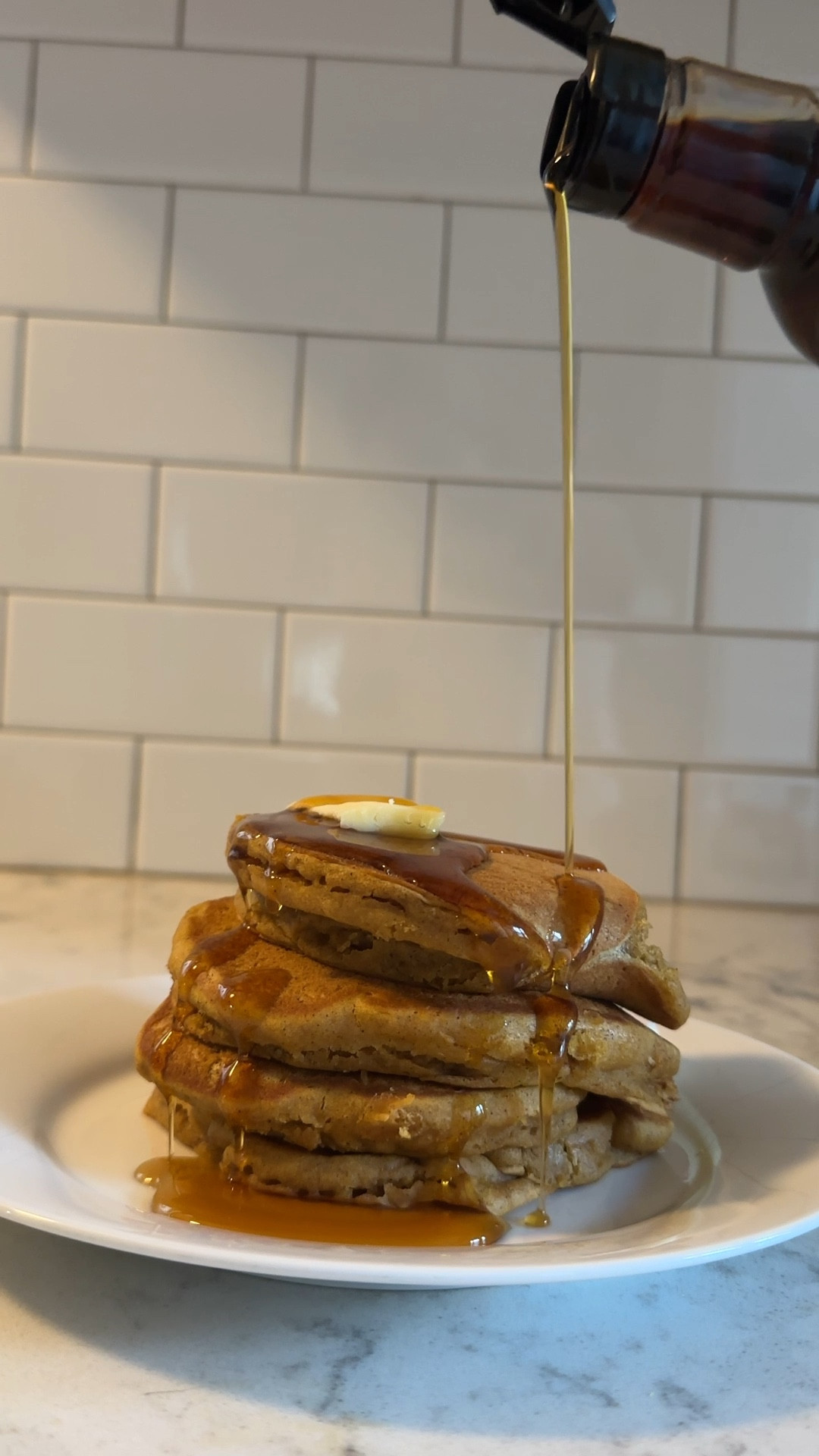 Pumpkin pancakes from Minimalist Baker 🥞 

#LTKVideo