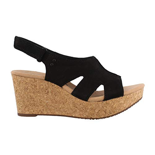 Clarks womens Annadel Bari Platform, Black Nubuck, 5.5 US | Amazon (US)