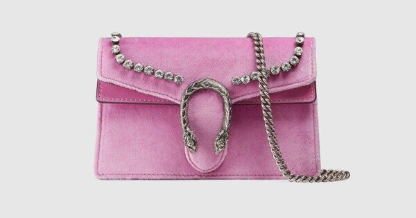Dionysus suede super mini bag with crystals | Gucci (US)
