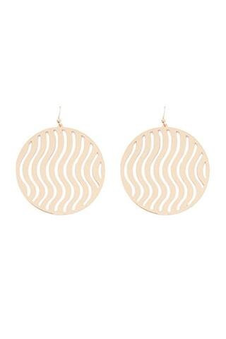 Wavy Drop Disc Earrings | Forever 21 (US)