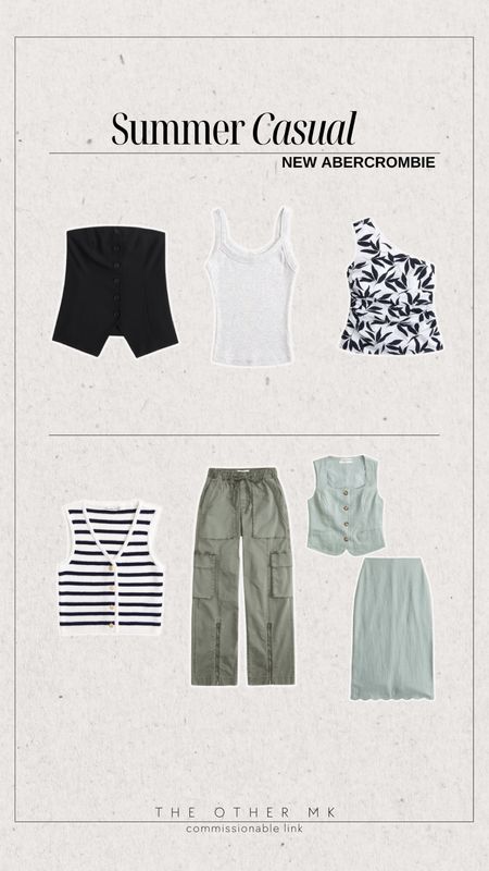 New Abercrombie, summer casual outfits
Memorial day weekend sales 
Midsize outfit ideas 
Neutral outfits for summer 

#LTKsalealert #LTKmidsize #LTKSeasonal