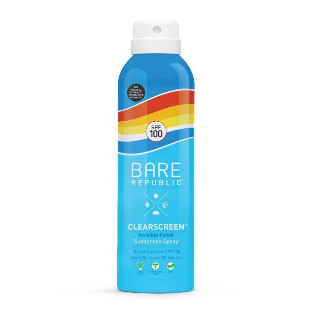 Bare Republic Clearscreen Sunscreen Spray - SPF 100 - 6 fl oz | Target