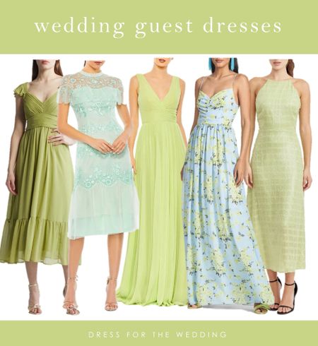 Lime green and light blue is a favorite color combination of ours! Gorgeous wedding guest dress idea or inspiration for a bridesmaid dress color palette! Follow Dress for the Wedding on LiketoKnow.it for more wedding guest dresses, spring dresses, summer dresses, dresses under 100, white dresses for a bride, bridesmaid dresses, wedding dresses, and mother of the bride dresses. 

#LTKSeasonal #LTKwedding #LTKparties