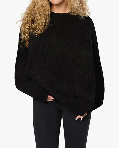 WeWoreWhat Oversized Crew Neck Sweater in Black at Nordstrom, Size Xx-Small | Nordstrom
