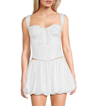 Averie Corset Sweetheart Neck Coordinating Tank Top | Dillard's