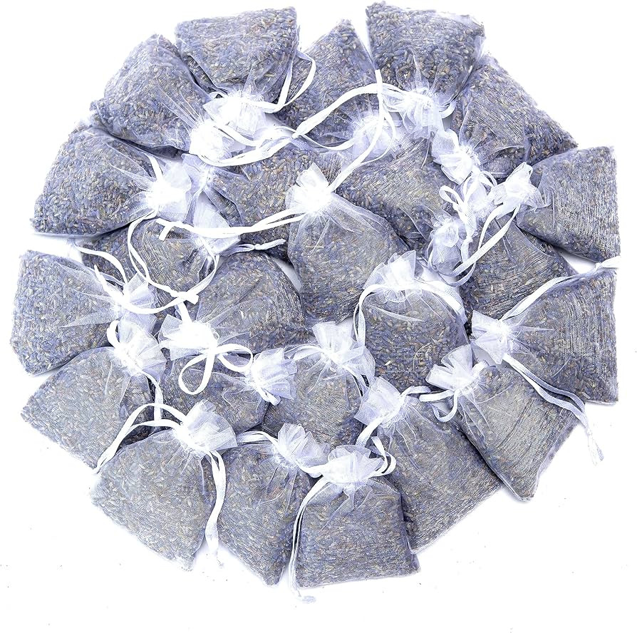 French Lavender Sachets for Drawers and Closets Fresh Scents, Set of 24, Home Fragrance Sachet fo... | Amazon (US)