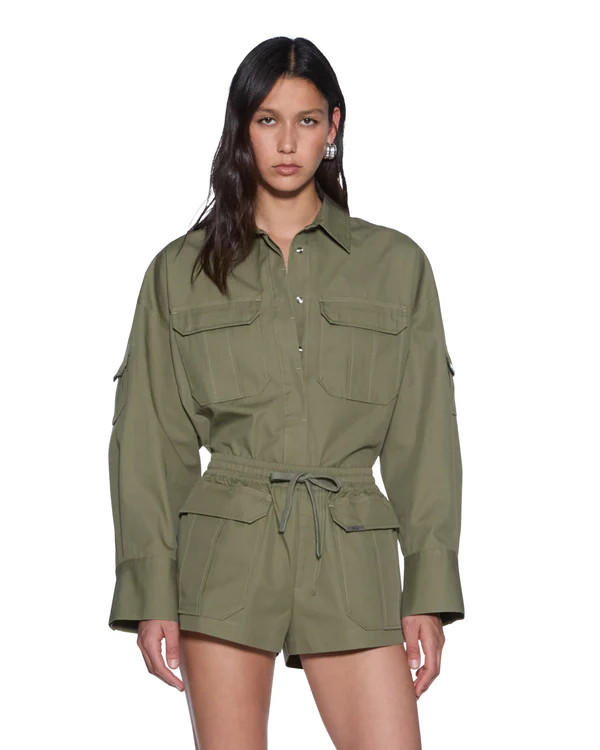 Womens Astra Ls Cargo Shirt Khaki Shirts  | Ksubi ++ | Ksubi (AU)