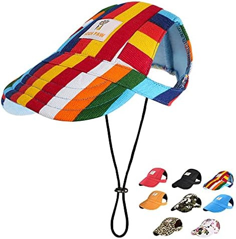 HIGH PAW Dog Hat Dog Sun Hat Dog Baseball Cap Dog Trucker Hat Dog Hats for Small Medium Large Dogs w | Amazon (US)