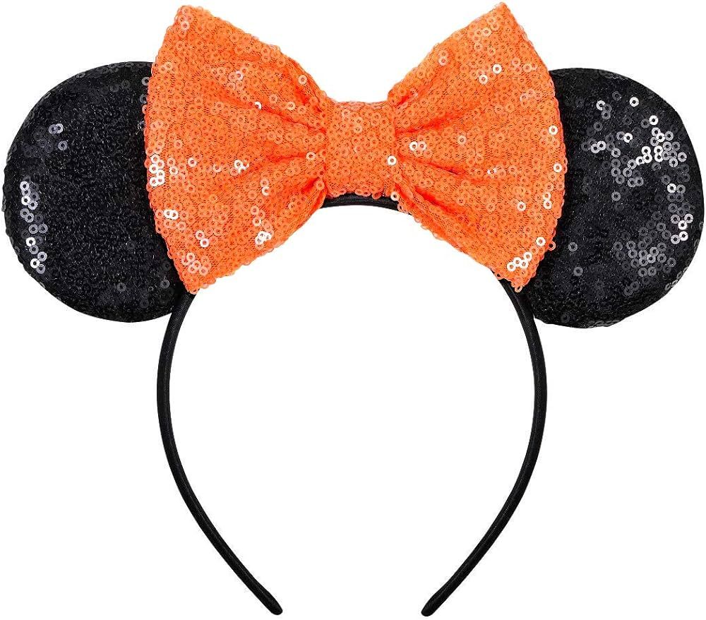 FANYITY Minnie Ears,Mickey Sequin mouse Ears Headband for Boys Girls Women halloween&Disney Trip ... | Amazon (US)