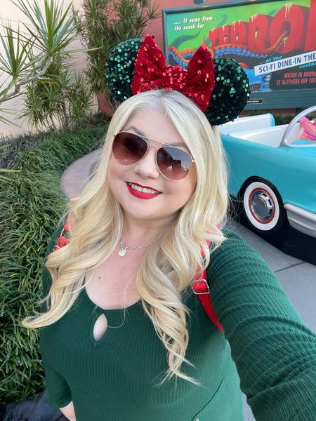 Love this green dress from Pour Moi that I wore to the Christmas Event at Hollywood Studios. I’ll be wearing it on Christmas Day too! 