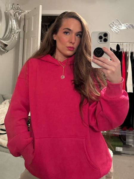 Oversized EFAN sweatshirt on Amazon! Amazon women’s sweatshirt. Womens comfy casual fashion inspired style. Oversized baggy sweatshirt. Ariana grande inspired outfit. Hot pink sweatshirt. size small, Runs large!

#LTKU #LTKfindsunder50 #LTKSeasonal