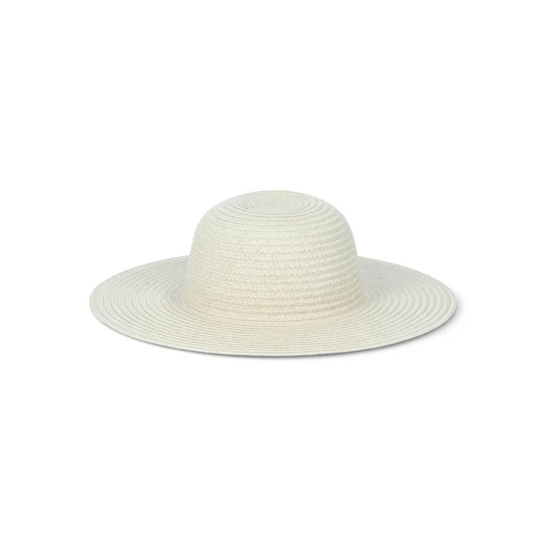 Time And Tru Women’s Floppy Hat, Light Natural, One Size Fits Most | Walmart (US)