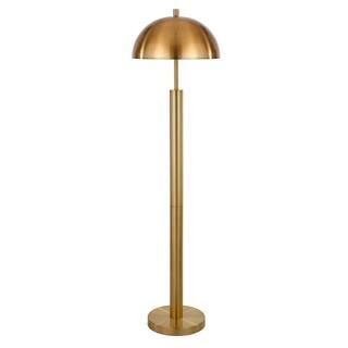 York 58 in. Brass Floor Lamp | The Home Depot