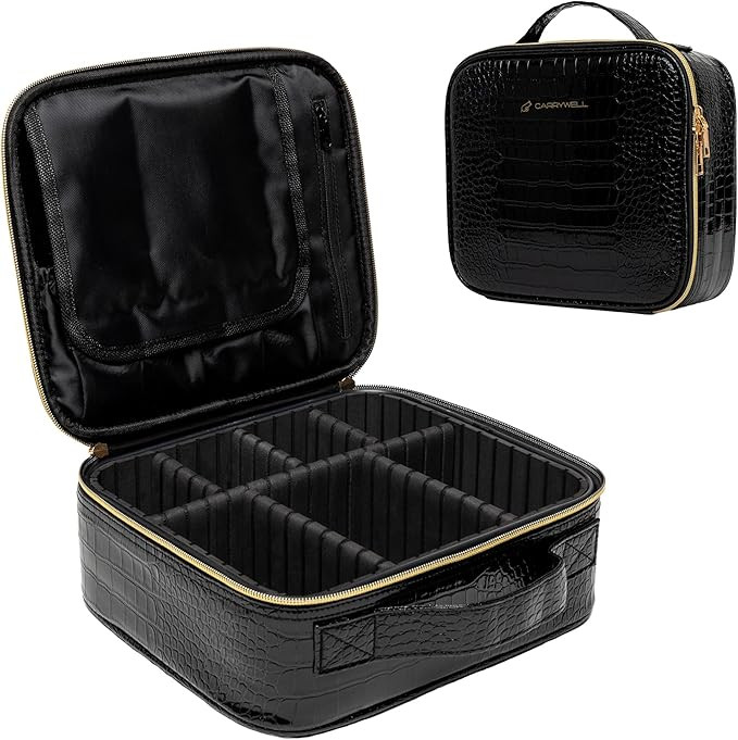 Carrywell Travel Makeup Train Case Bag, Not-Made In China, Professional Artist Beauty Organizer, ... | Amazon (US)