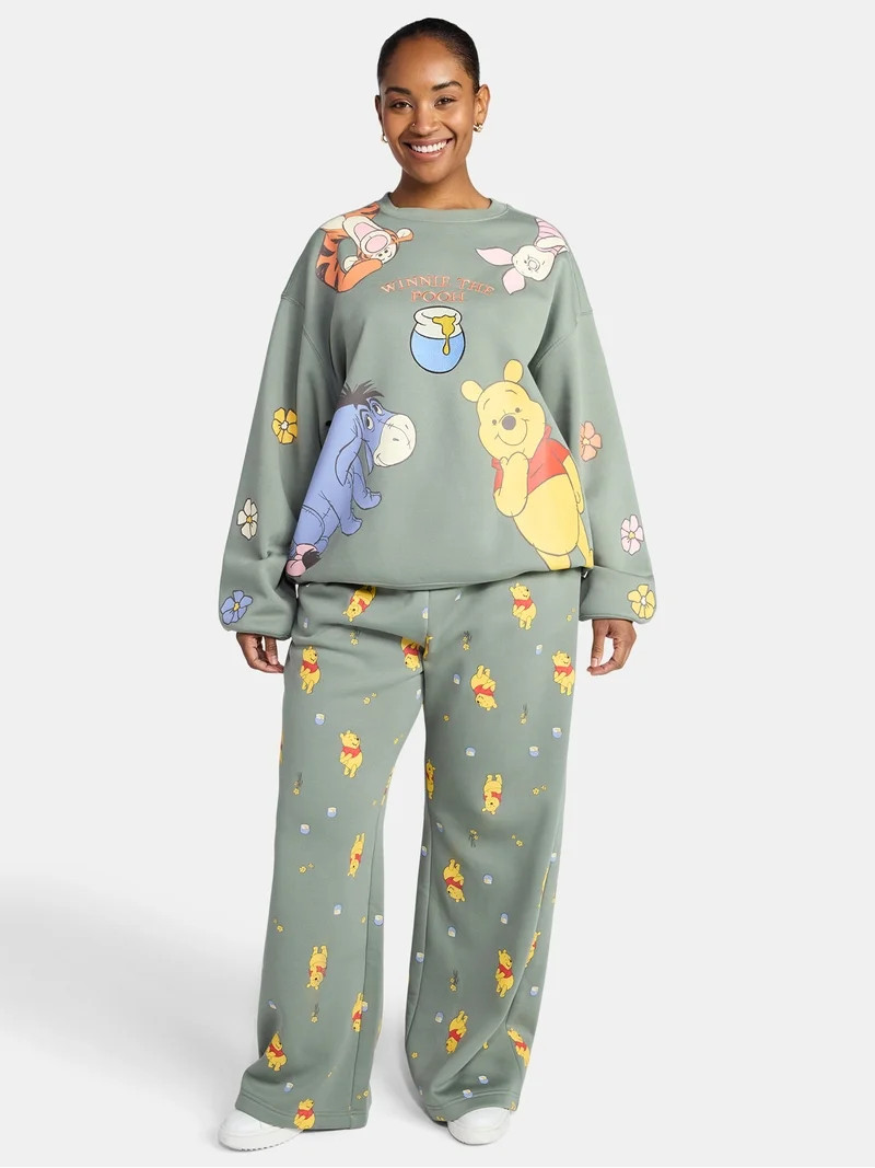 Disney Winnie the Pooh Women's Honey Garden Graphic Sweatpants, Sizes XXS-4X | Walmart (US)
