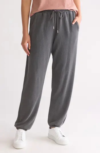 C & C California Haze Skinny Beach Terry Joggers in Black Sand at Nordstrom Rack, Size X-Large | Nordstrom Rack