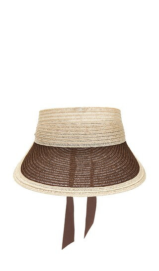 Eugenia Kim x REVOLVE Ricky Visor Hat in Chocolate,Neutral. | Revolve Clothing (Global)