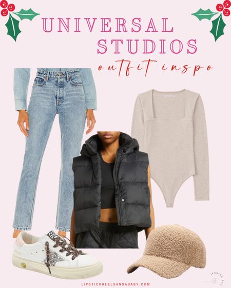 Universal studio outfit inspo travel outfit travel outfits puffer vest 



#LTKunder100 #LTKunder50