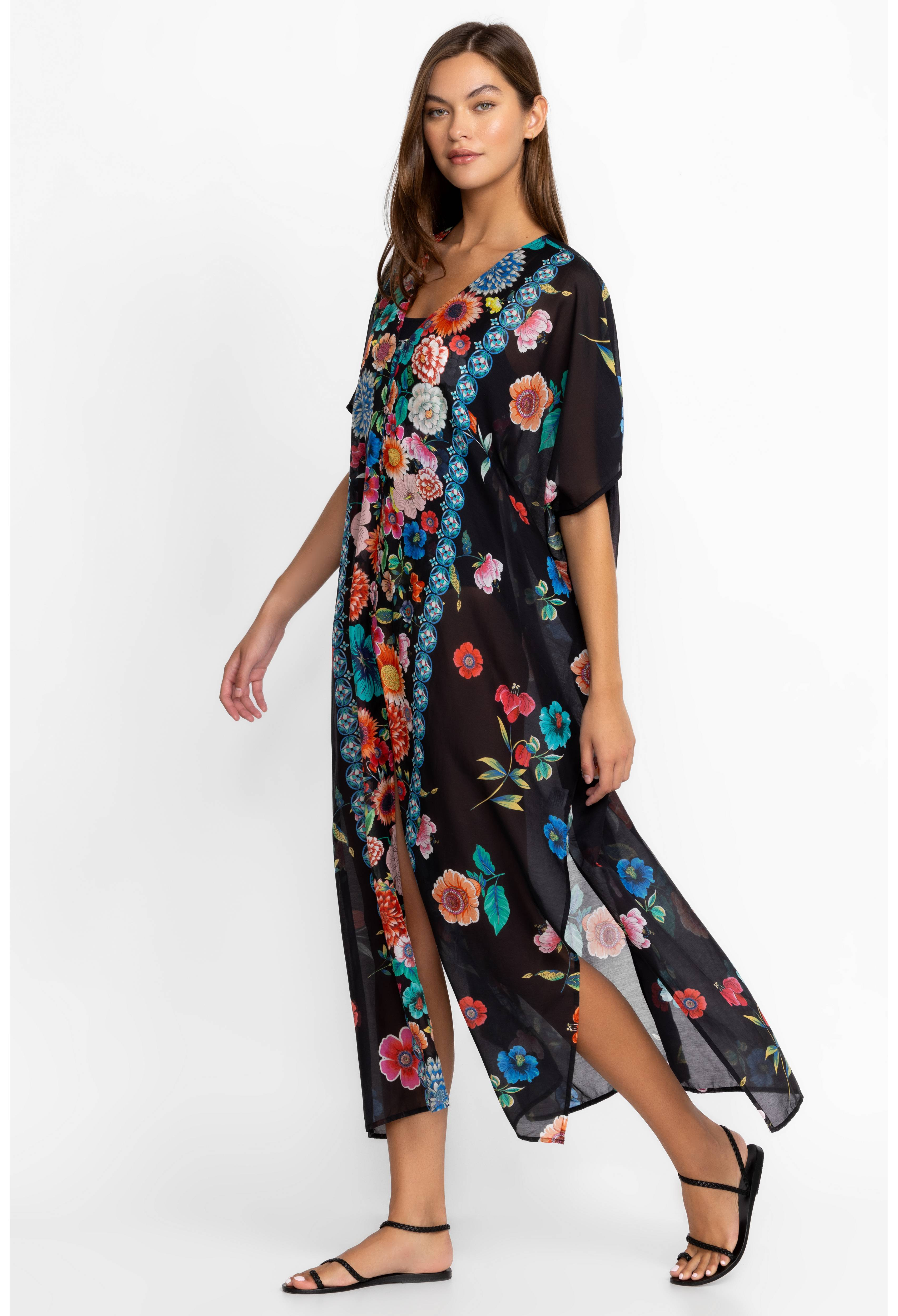 EVENING PALACE V-NECK KAFTAN | Johnny Was | Johnny Was
