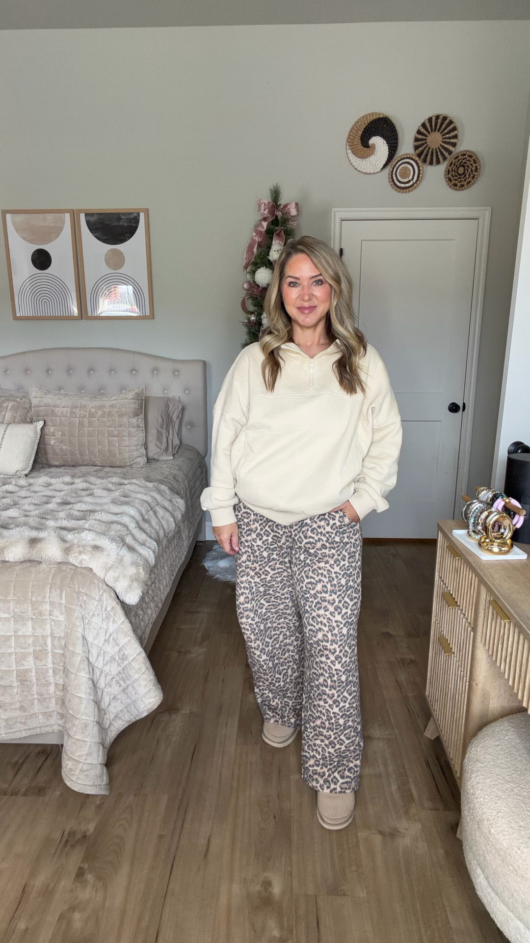 Large hoodie and medium short in the pants 

#LTKOver40 #LTKMidsize #LTKPetite