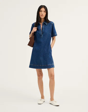 Polo Mini Dress in Airy Denim | Madewell