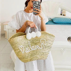 Straw Bags Wedding Guest Gift Personalized Monogram Bag - Etsy | Etsy (US)