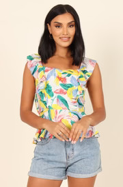 Kaylor Peplum Top - Multi | Petal & Pup (US)