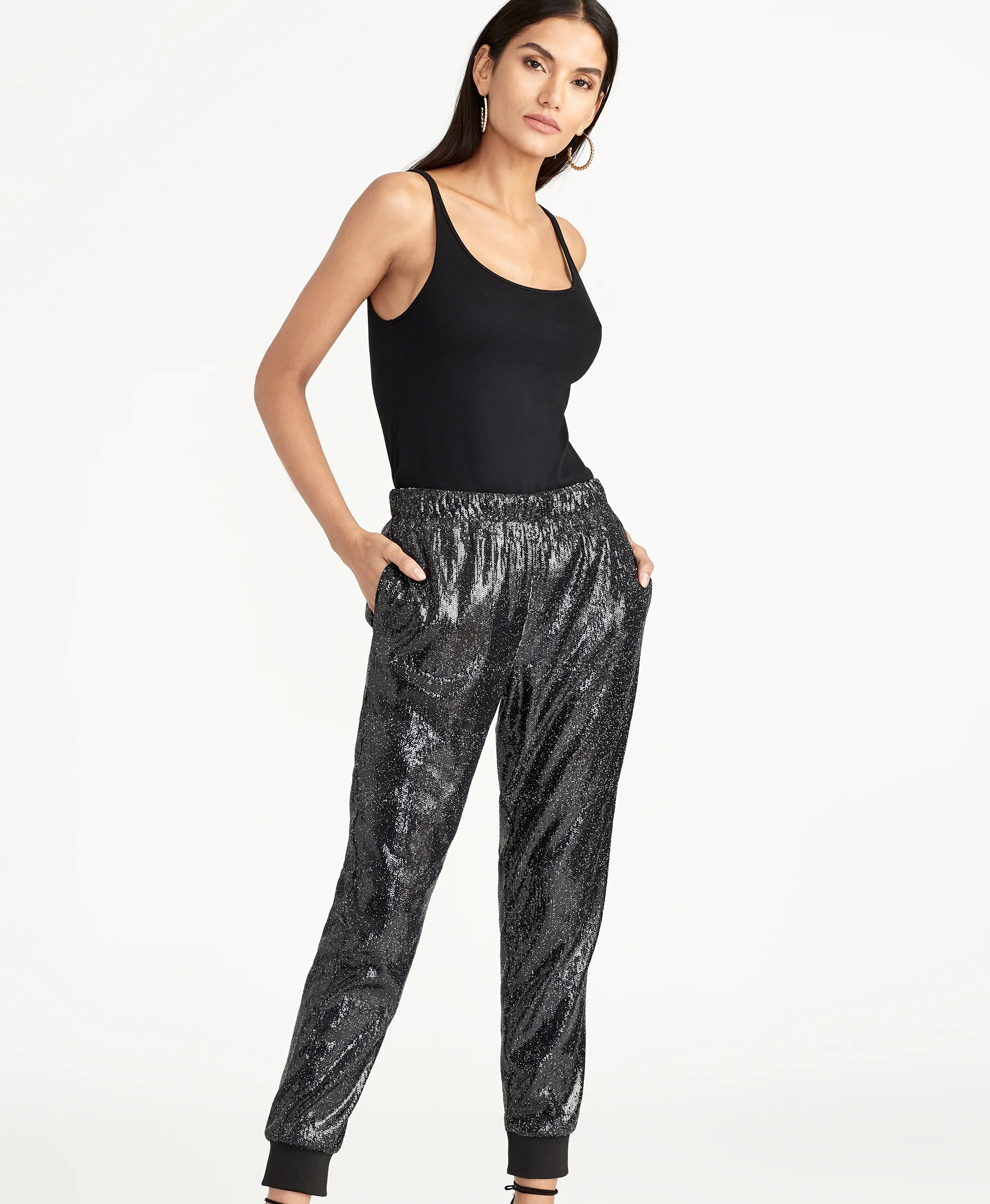 NISHA SEQUIN JOGGER | Rachel Roy