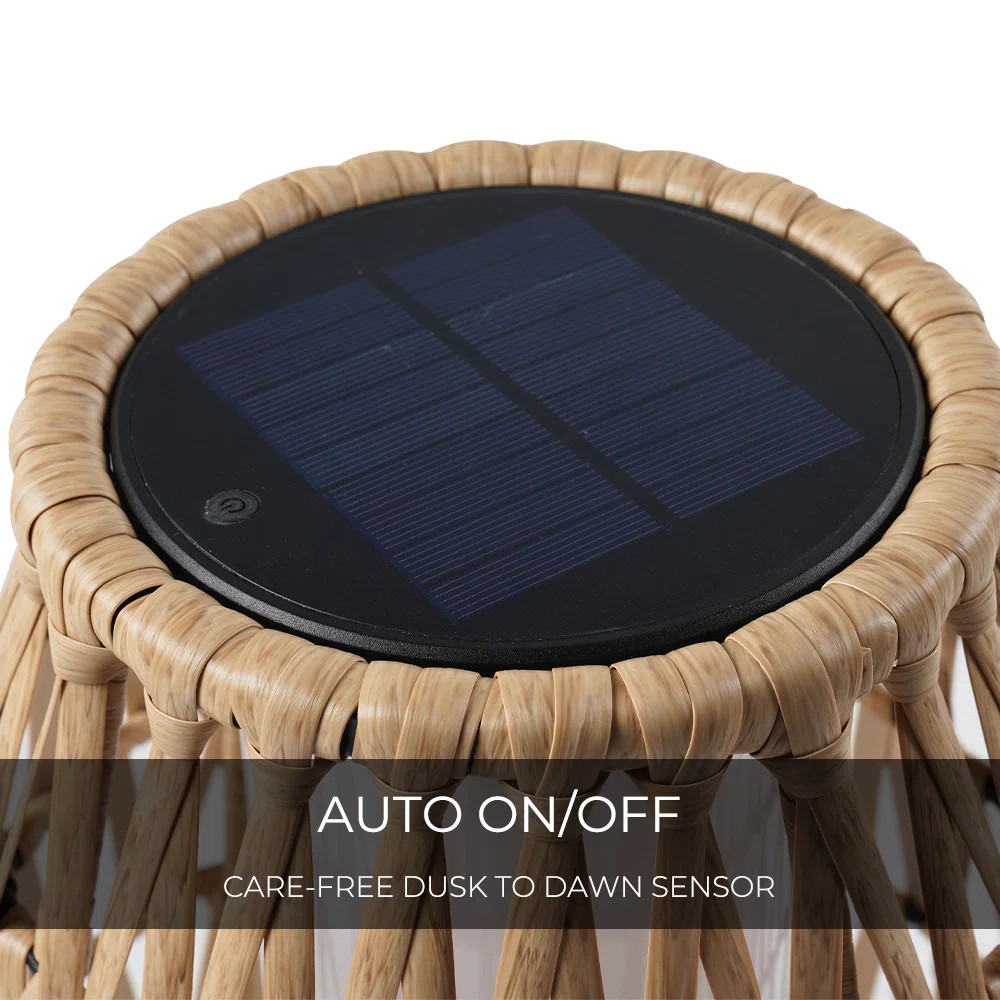 Austin 29" Solar Powered Integrated LED Outdoor Floor Lamp | Wayfair North America