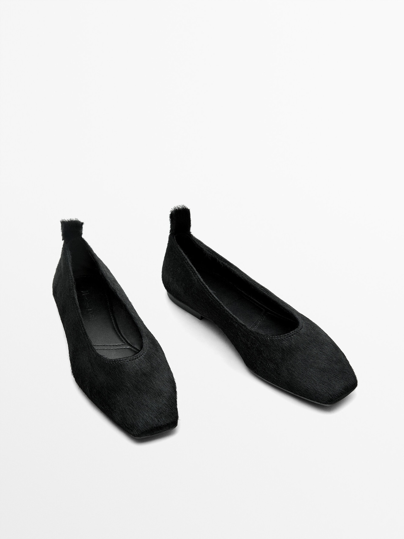 Fur ballet flats | Massimo Dutti US