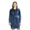 Time and Tru Women's Denim Utility Dress with Belt, Sizes XS-XXXL - Walmart.com | Walmart (US)