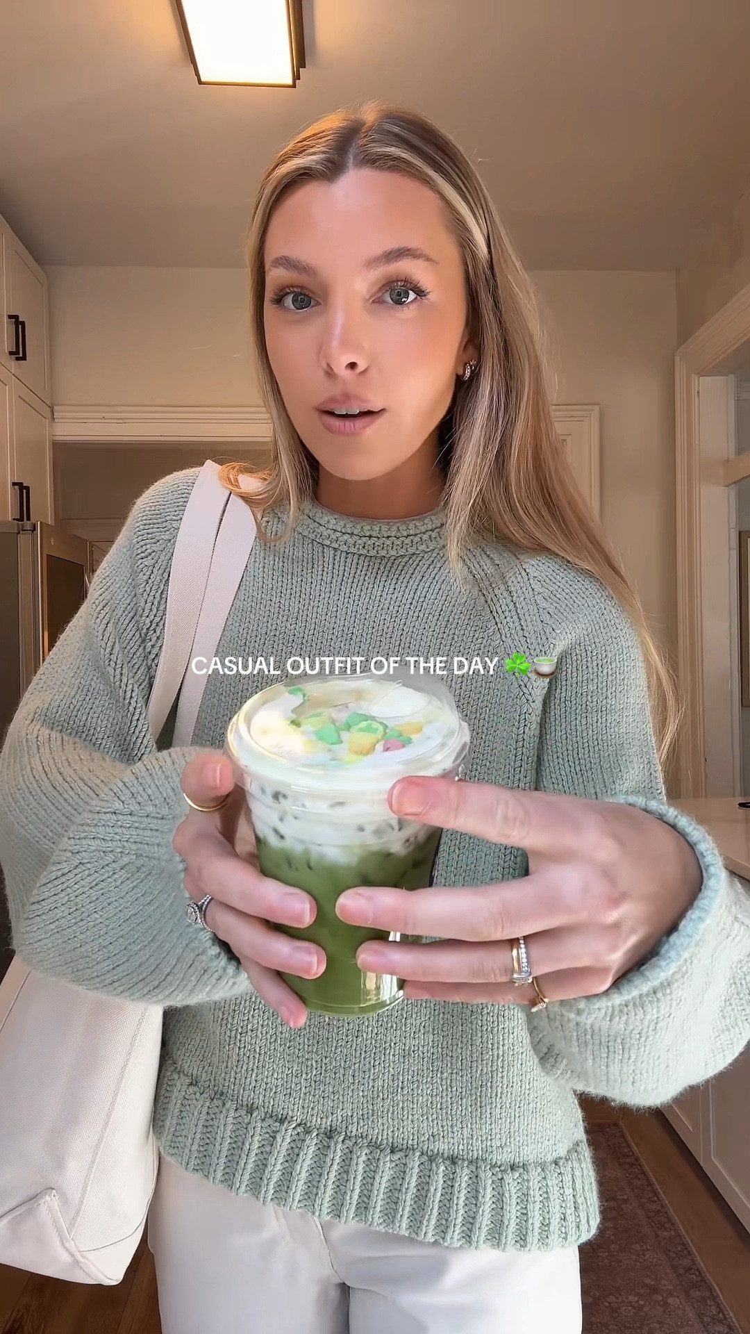 casual spring sweater outfit of the days // st paddy’s inspired ootd 🍵🍀🌱🌷

#LTKSeasonal #LTKootd #LTKSpringSale