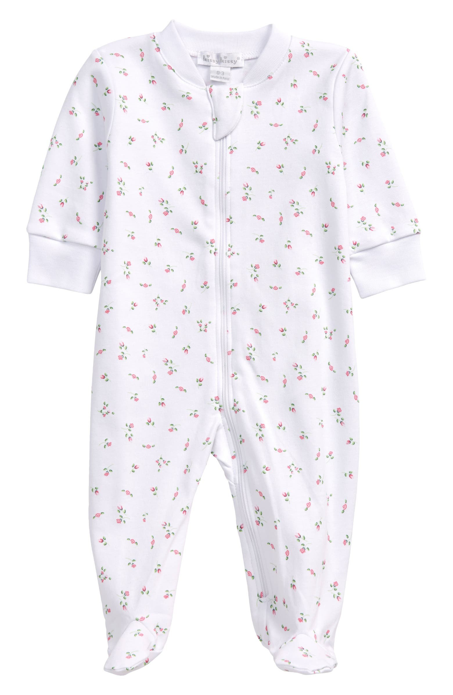 Garden Roses Zip Footie | Nordstrom
