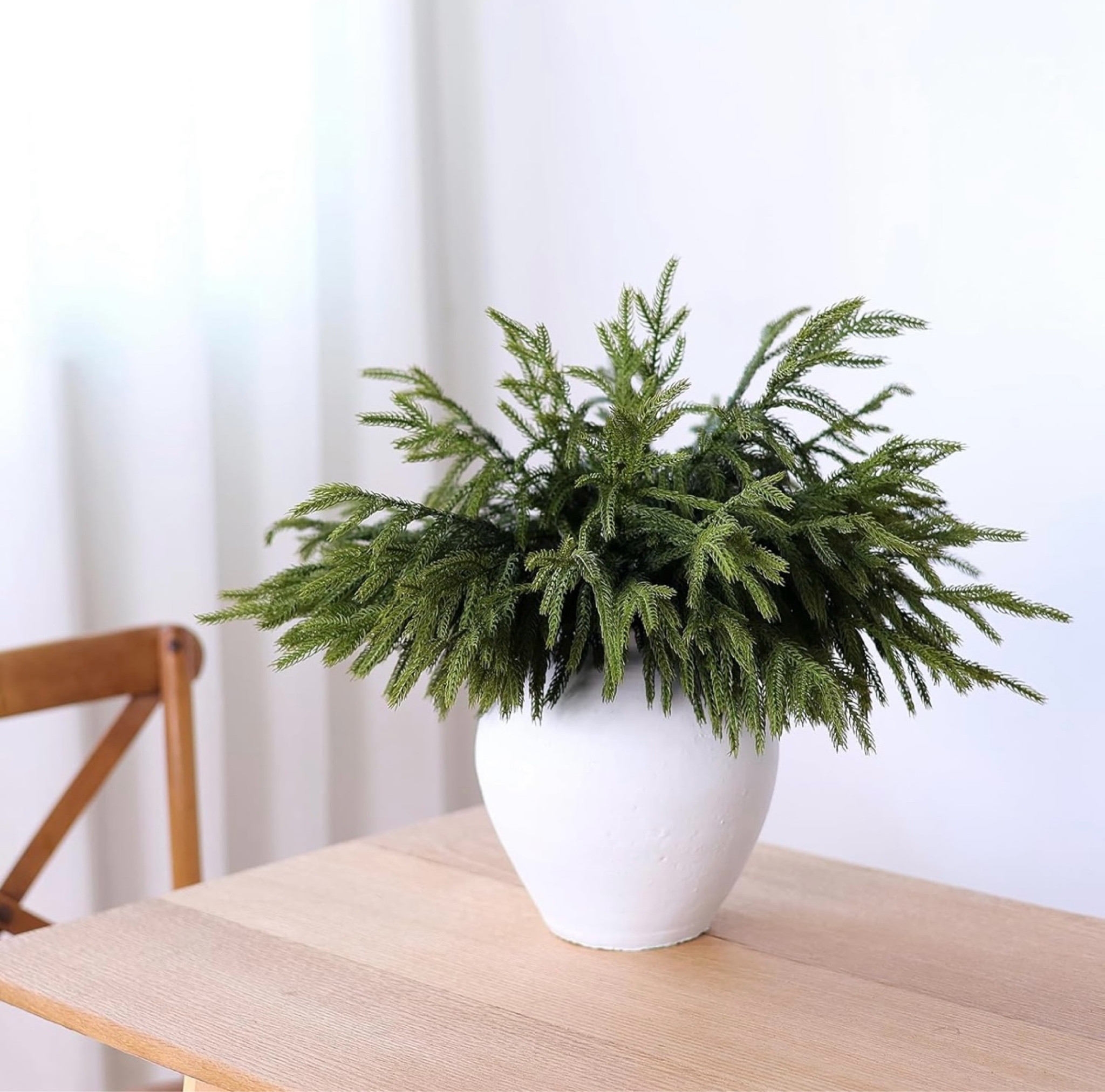 Love these Faux Norfolk Pine branches from Amazon! Would be perfect for a Christmas centerpiece on your island or dining room table!

#LTKHome #LTKSeasonal #LTKHoliday