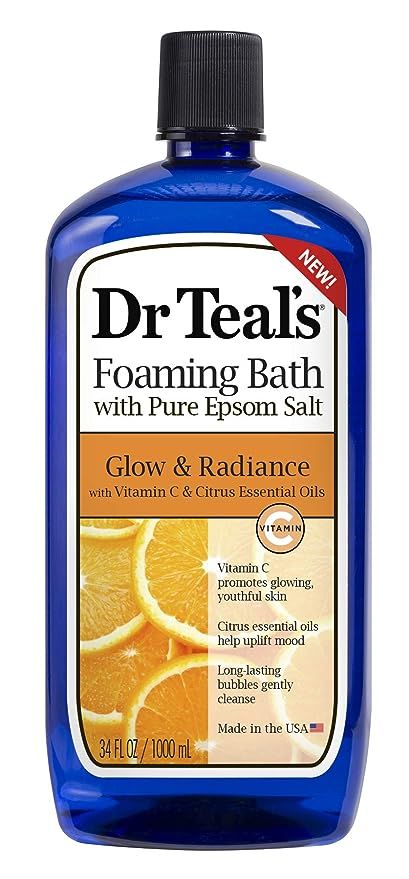 Dr. Teal's Glow & Radiance with Vitamin C & Citrus Essential Oils Foaming Bath 34oz | Amazon (US)