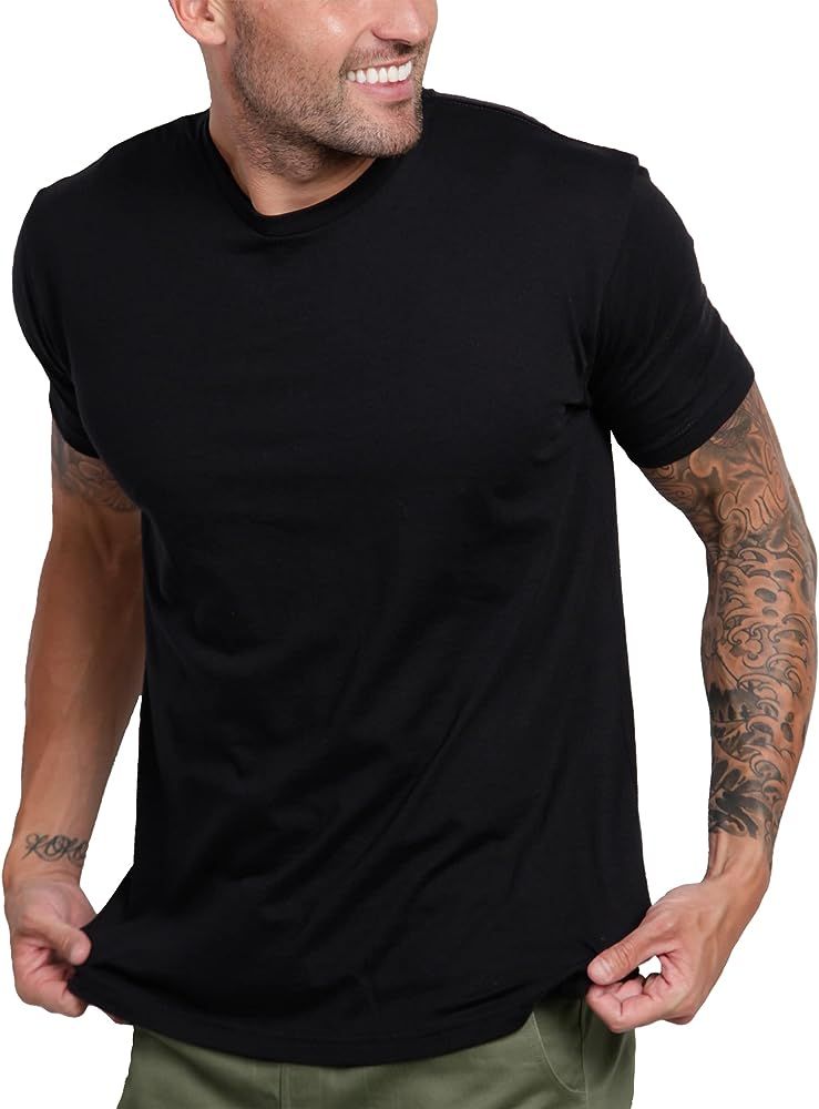 INTO THE AM Premium Men's T-Shirts - Crew Neck Soft Fitted Tees S - 4XL Fresh Classic Tshirts | Amazon (US)
