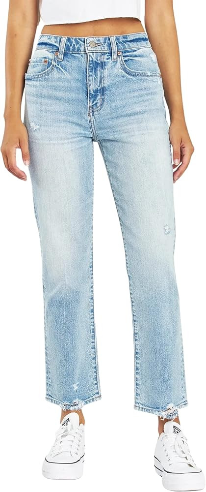DAZE Women's Straight Up High Rise Straight Leg Denim Jeans | Amazon (US)