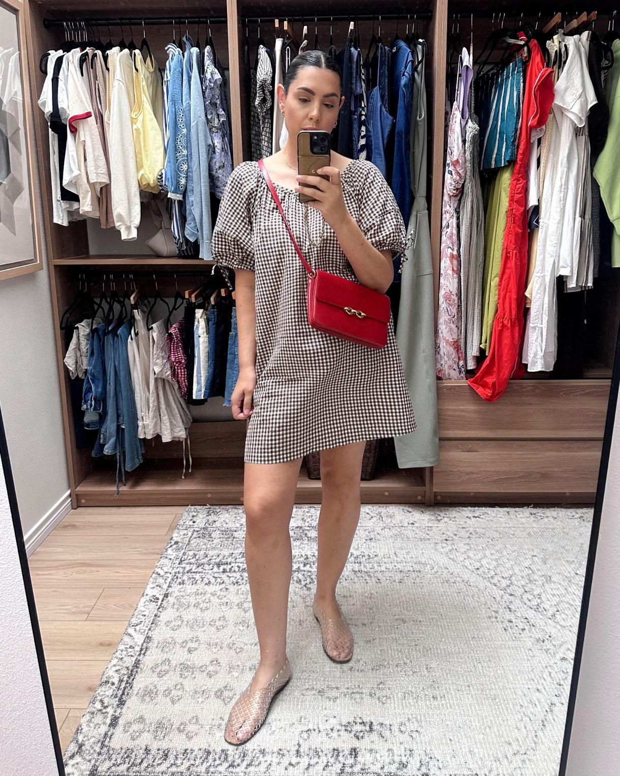 This dress is on sale! I'm in the large, runs loose / relaxed.  

 