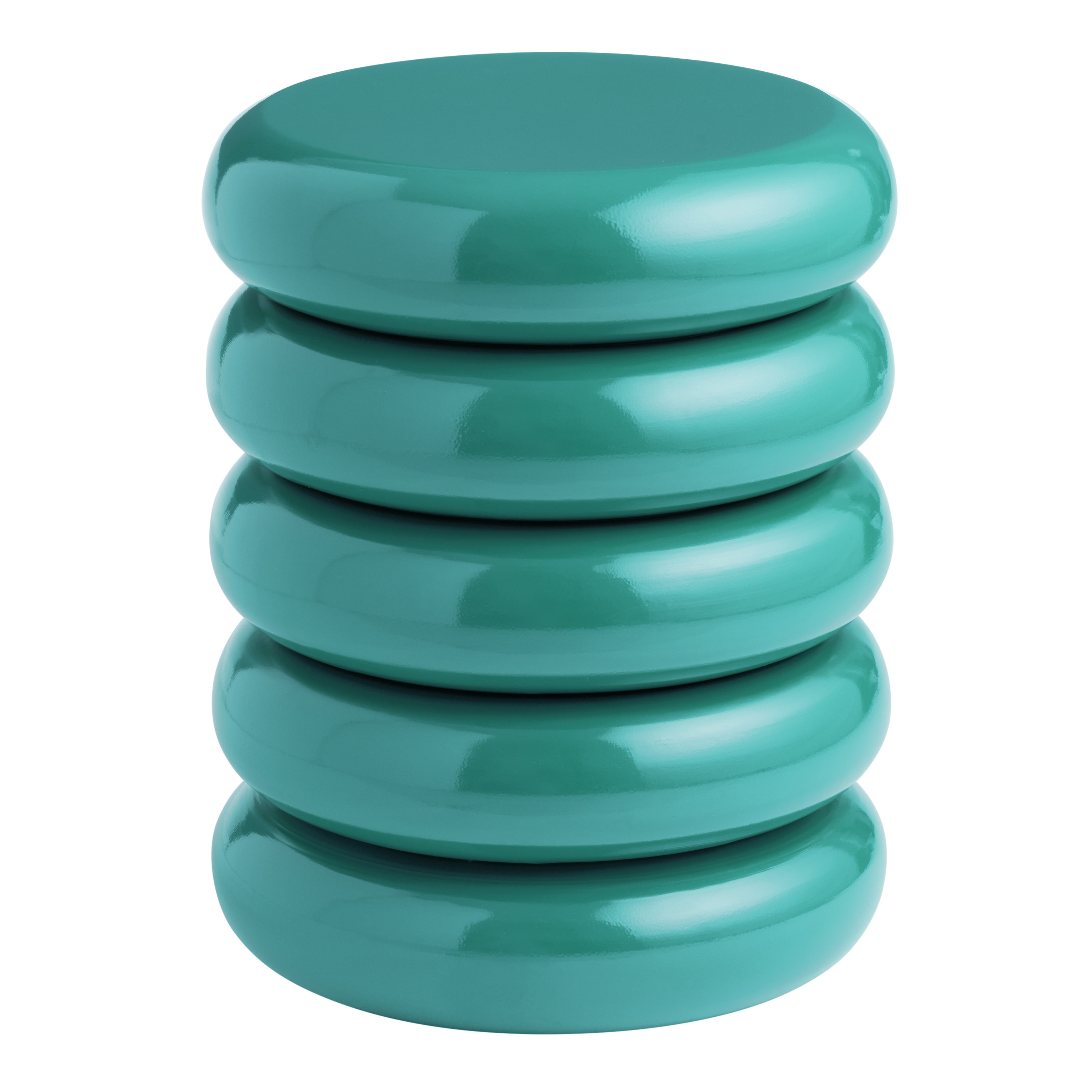 Tapu Round Teal Metal Bubble Outdoor Side Table | World Market