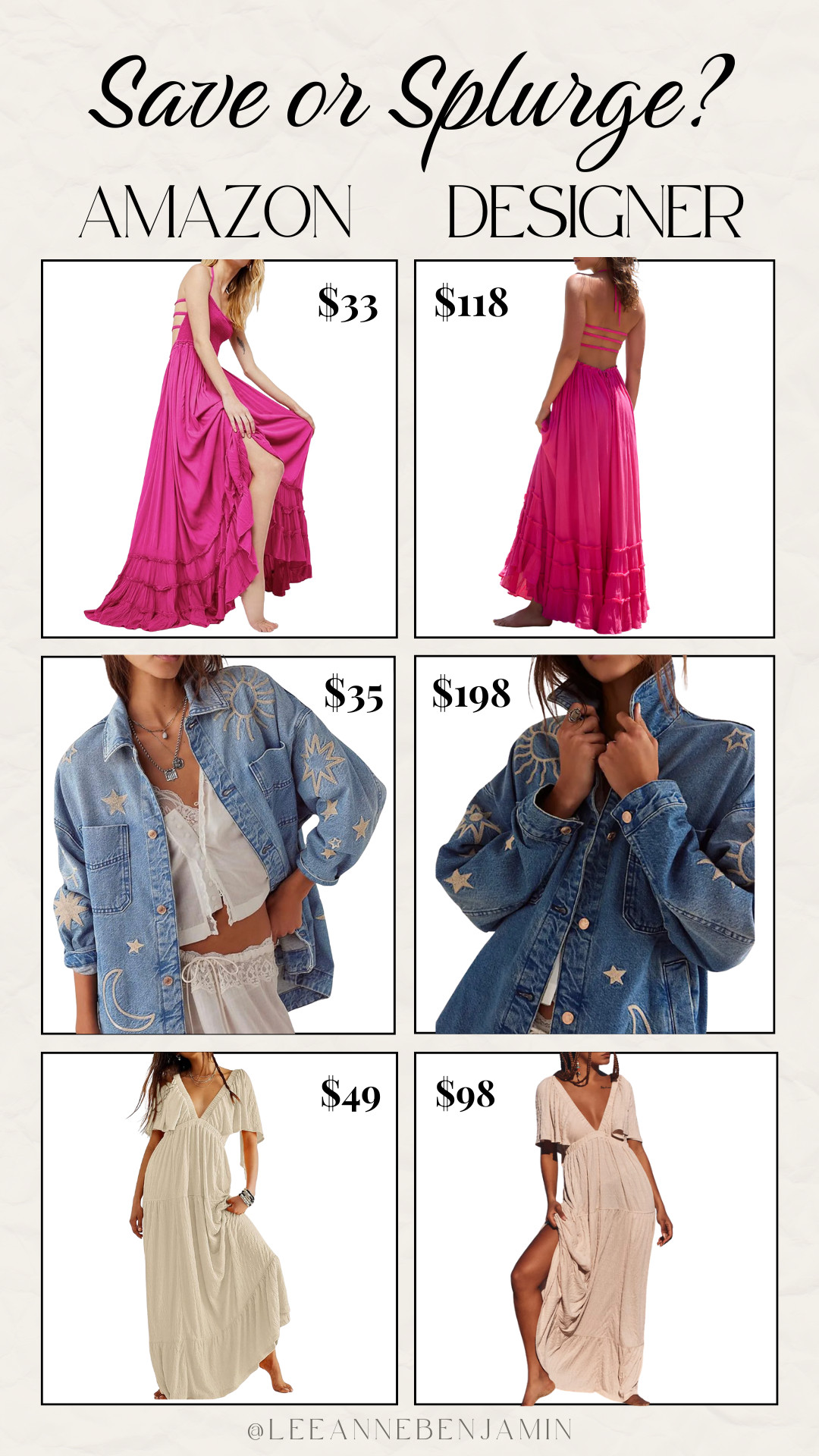 Would you save or splurge? Absolutely loving these Free People inspired finds on Amazon! 

 #LTKOver40 #LTKSaleAlert #LTKMidsize