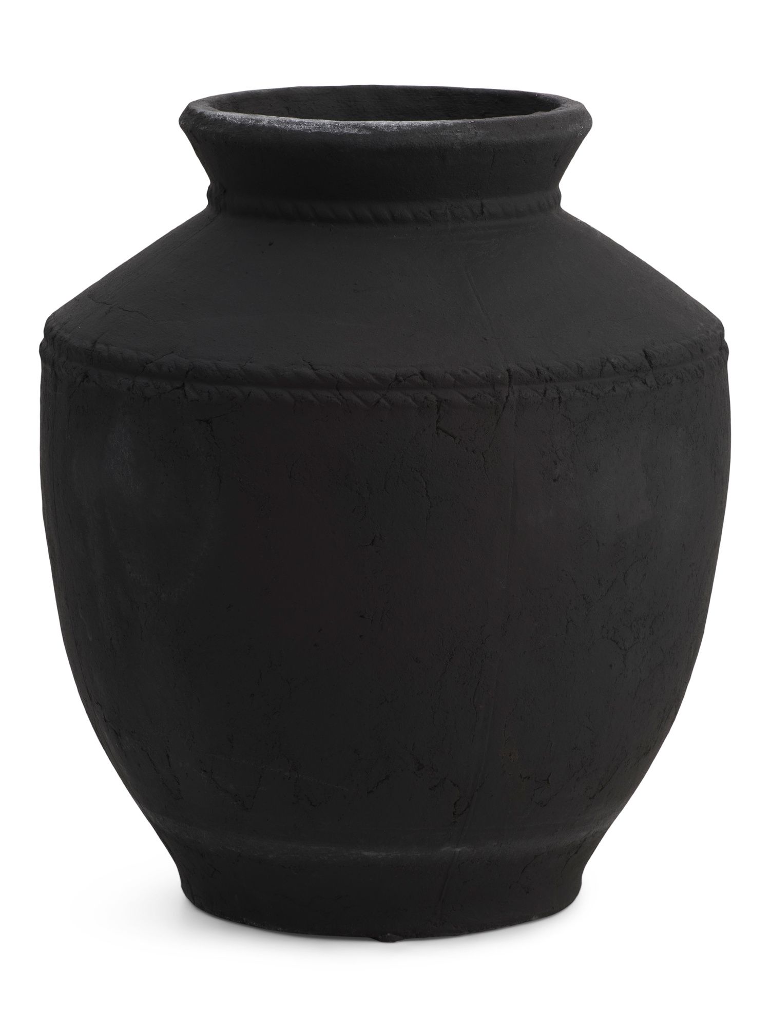 14in Textured Terracotta Urn Vase | Marshalls